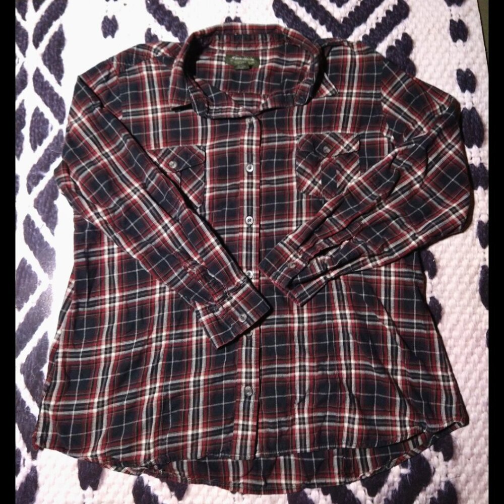 Eddie Bauer Plaid Button Down